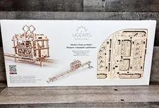 UGEARS Tram On Rails 3D Wood Mechanical Models Ages 14+ STEM-  Brand New in box