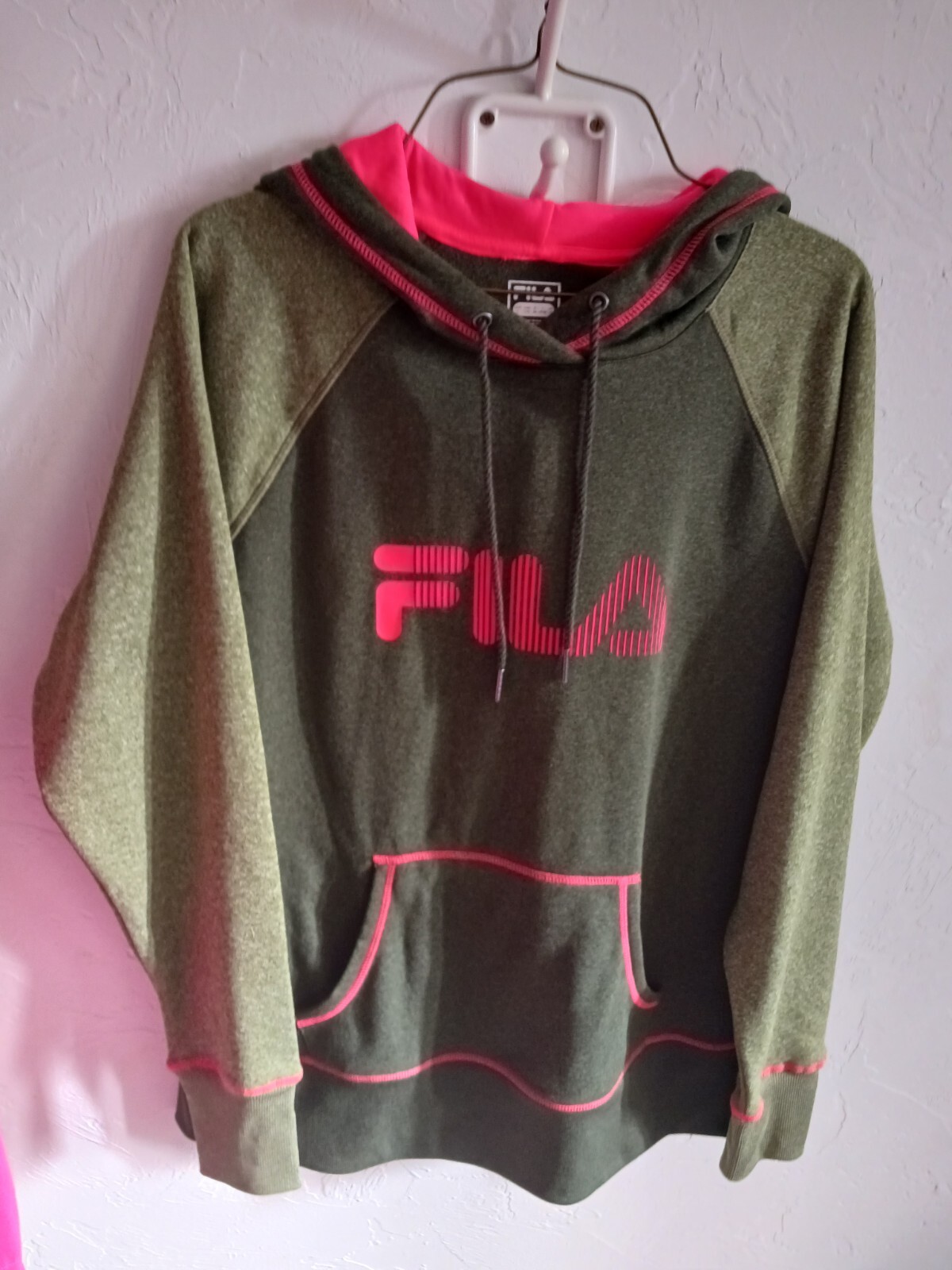 fila pullover felpa con cappuccio donna large