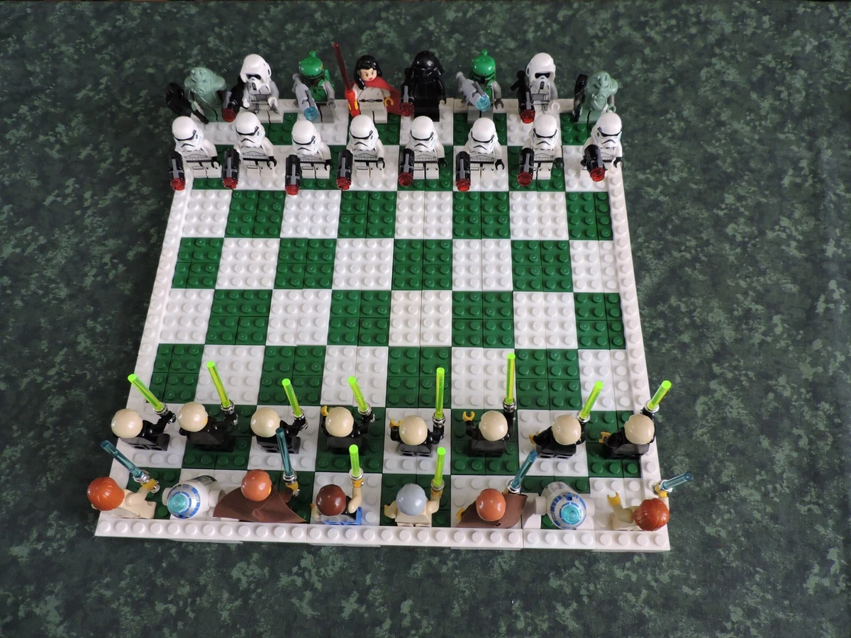 32 STAR WARS LEGO MINIATURES ASSEMBLED LEGO CHESS BOARD eBay