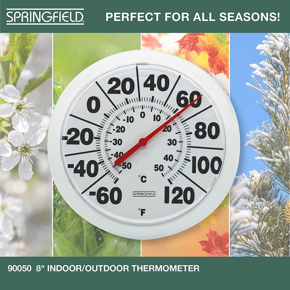 Indoor Outdoor Big and Bold Dial Thermometer, Wireless Thermometer with Easy to  - Image 4 of 4