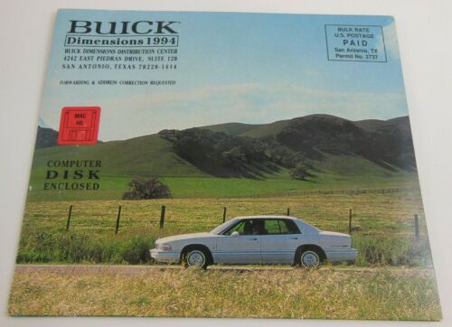 Buick Dimensions 1994 Mailer MAC Computer Disk NEW Sealed Brochure GM PROMO - Picture 1 of 2