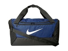 Nike Brasilia 9 Small Duffle Bag, BA5957 410 Midnght Navy/Black/White 2503 CU IN