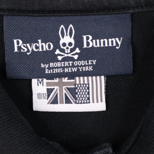 Psycho Bunny Kids Boys Polo Shirt Size Medium 10-12 Youth Pique Knit Solid - Picture 4 of 14