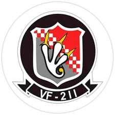 VF-211 'Fighting Checkmates' Bumper Sticker Military Vinyl Soldier Decal 5"