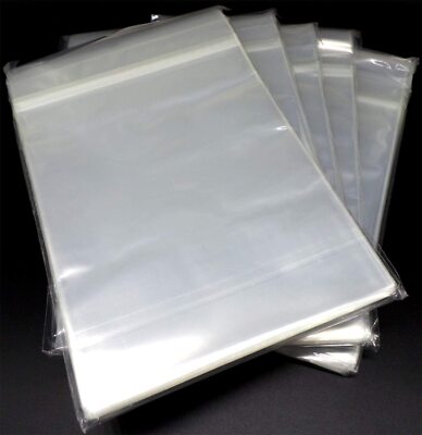 5 x 100 Docsmagic.de Resealable Thick Manga Bags 175 x 218 + 38 mm - 2 Mil - Hül