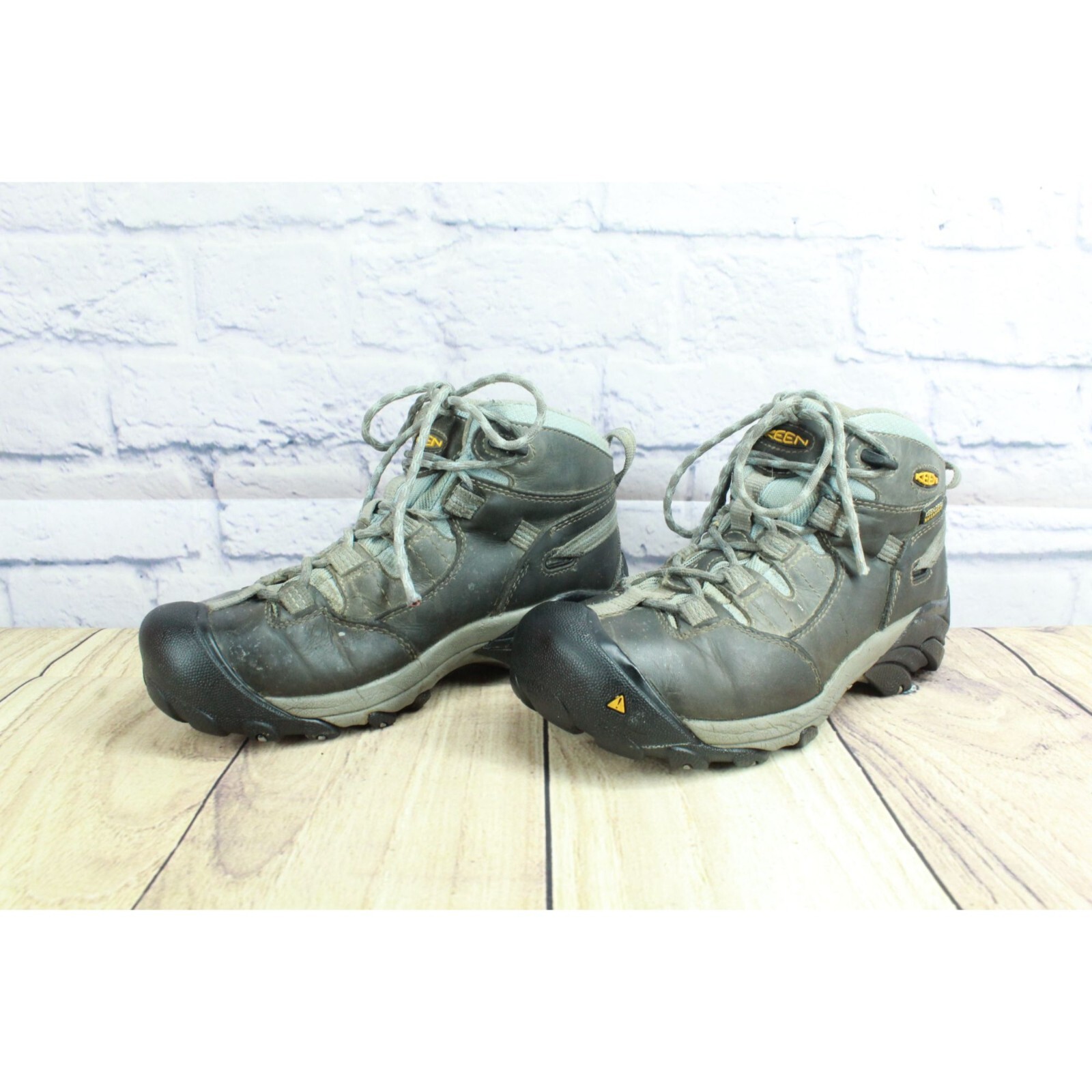 Keen Stivali Donna Punta Acciaio Impermeabili Lavoro Escursionismo Pelle Grigio Taglia 6 M