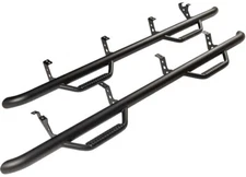 Smittybilt Nerf Step For 16-23 Toyota Tacoma Crew Cab Textured Round Black