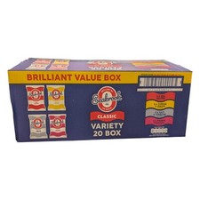 Seabrook Classic Variety Box | 20 Packs Total | 20 x 25g | Classic Flavours