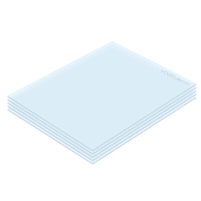 Vogelmann Schutzschirm Visier Haube 95x115mm PVC-Filter (5 Stück)