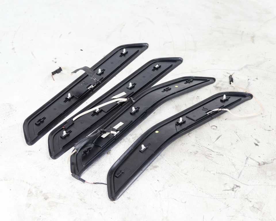 BMW 750i 2009-2012 cubierta de puerta iluminada cubiertas de umbral moldura con luz OEM Foto 2 de 2