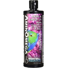 Brightwell Aquatics AminOmega 250mL Marine Fish Invertebrate Liquid Amino Acid