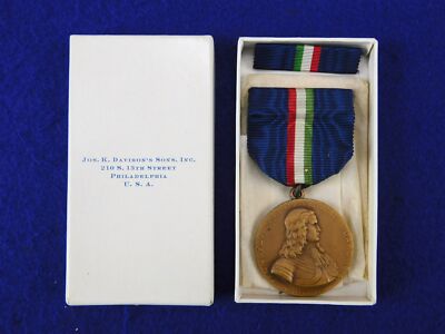 US Pennsylvania National Guard Mexican Border Service Numbered Medal & Bar Box