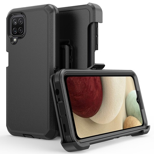 Für Samsung Galaxy A12 A32 A42 A52 Hülle Stoßfest Cover mit Gürtelclip Holster - Bild 23 von 37