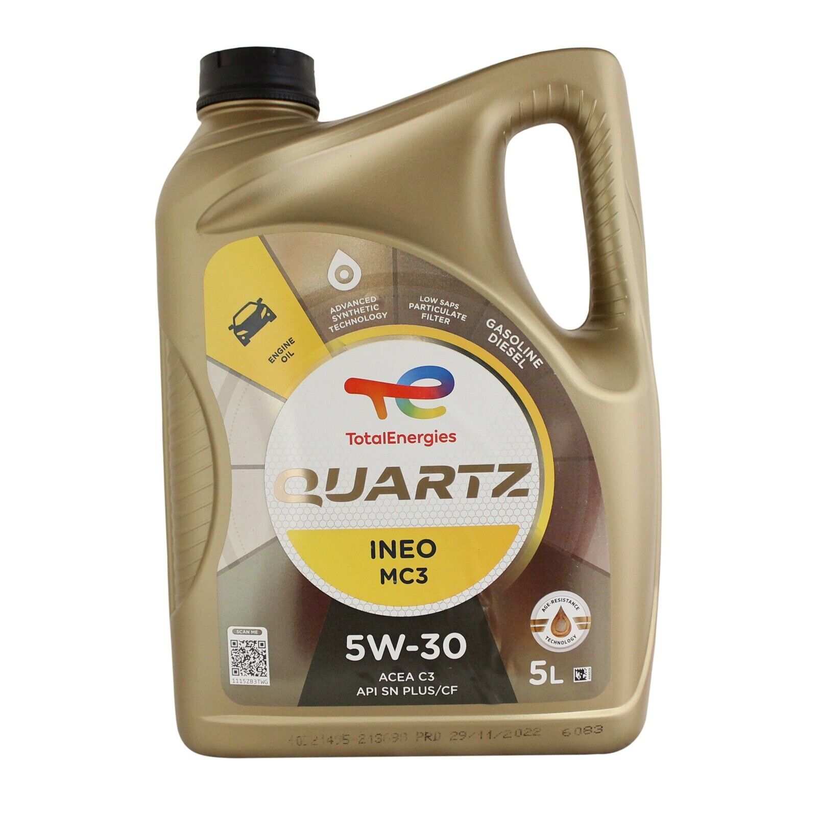 TotalEnergies Quartz INEO MC3 5W-30 Engine Oil - 5 Litre