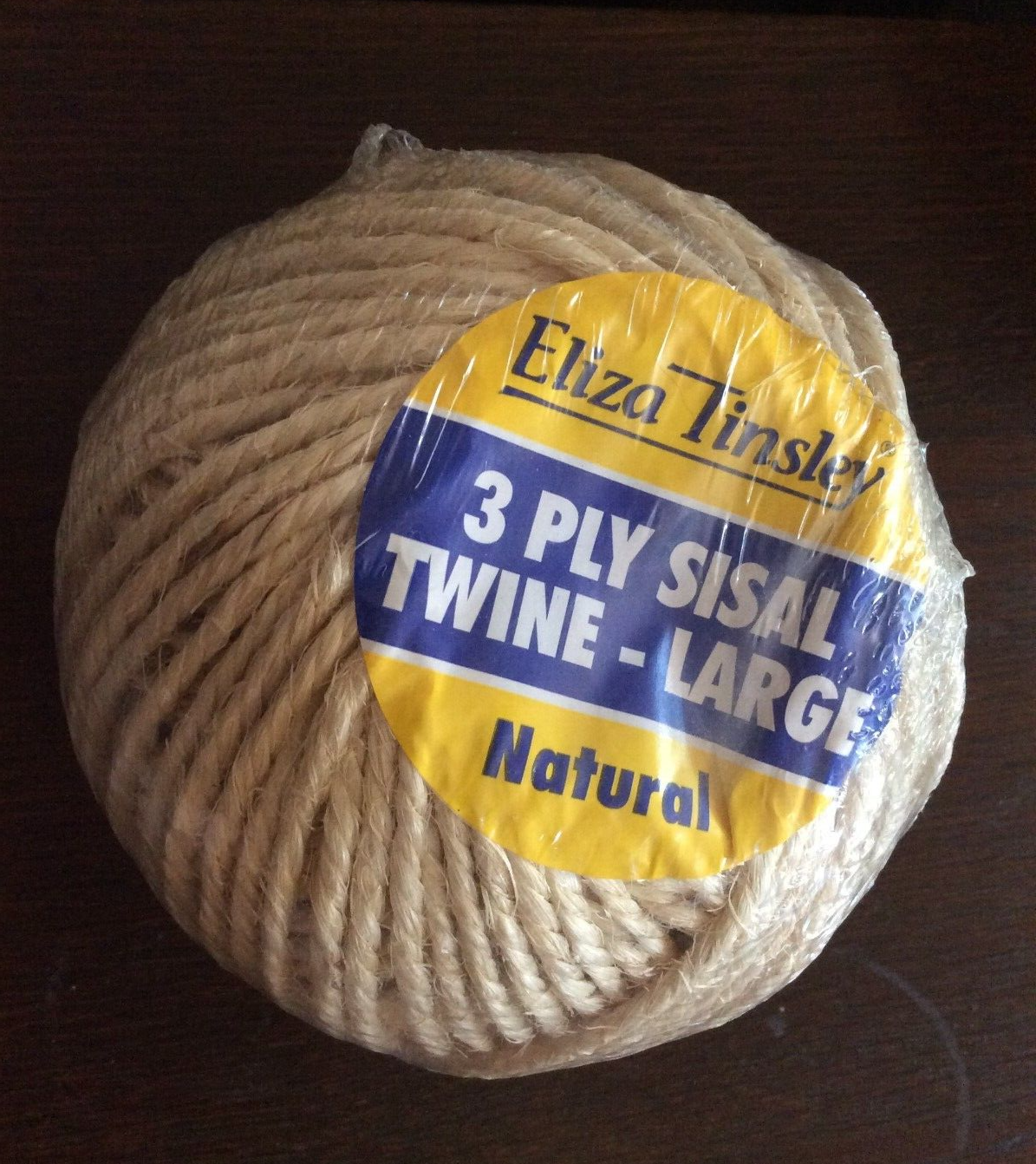 320g Eliza Tinsley Large Ball of Sisal 3 Ply String Heavy Twine