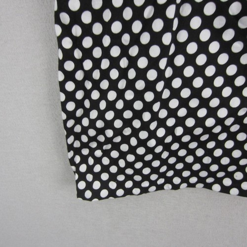 Events Dress Womens 14 Black White Polka Dots Fit Flared Sleeveless Work Event - Picture 4 of 15