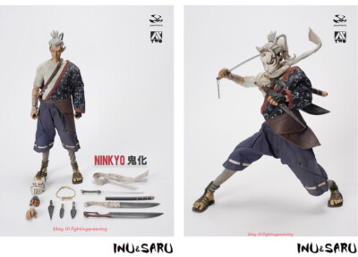 DAMTOYS x AX2 STUDIO INU & SARU Series Ninkyo Seiji Ghost Ver. 1/6