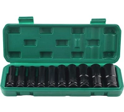 N.D BUSSOLE BOCCOLE PER PISTOLA AVVITATORE PNEUMATICO SET 10 PZ 1/2" DA 8 A 24MM