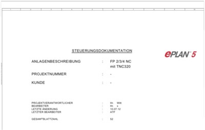 Elektrische Unterlagen FP3 2820 Tnc 320