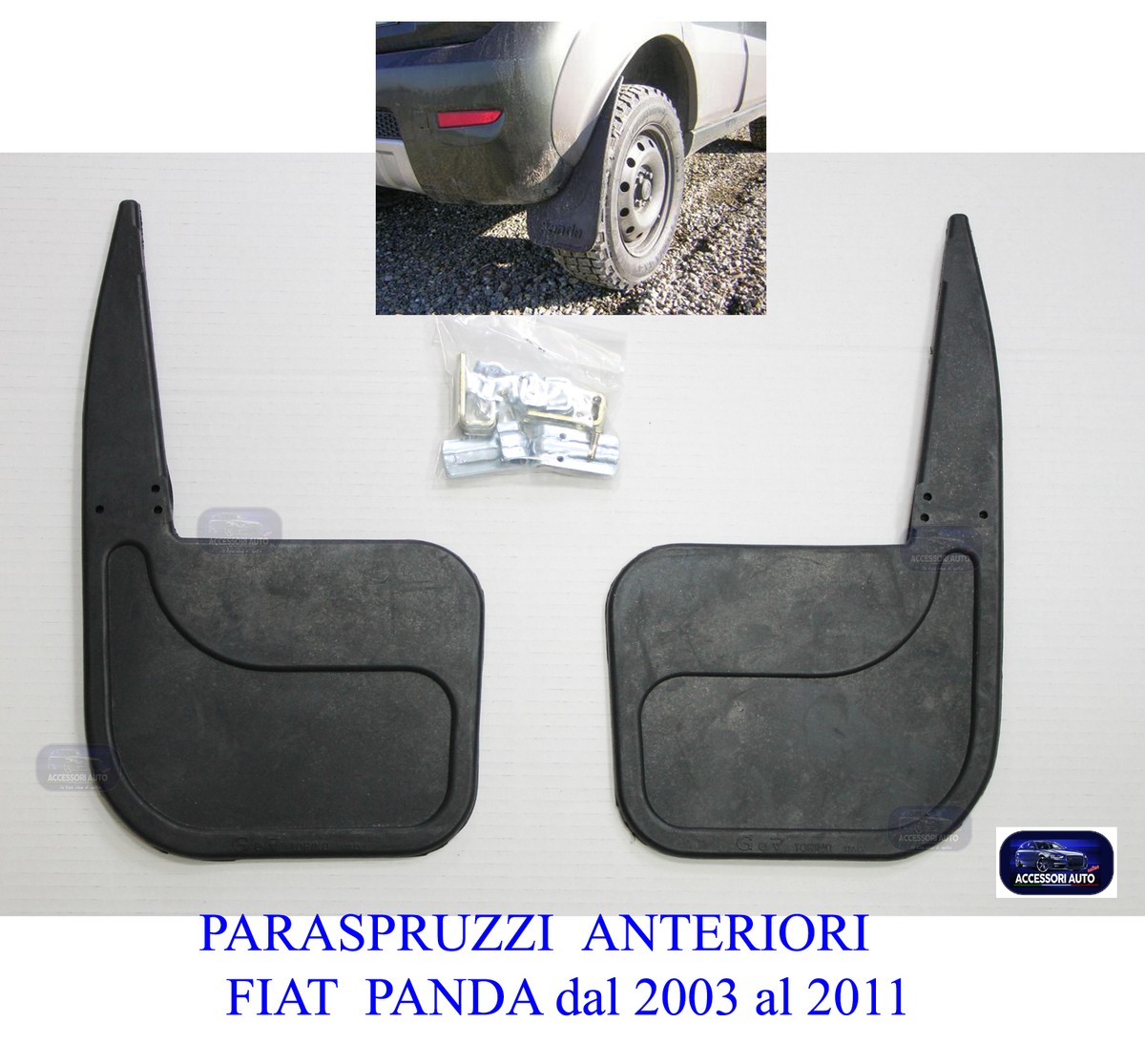 4 Paraspruzzi Anteriori E Posteriori Per Audi A3 8P1 Hatchback (2003-2012) – 1.2L, 1.4L, 1.6L, 1.8L, 2.0L, 3.2L