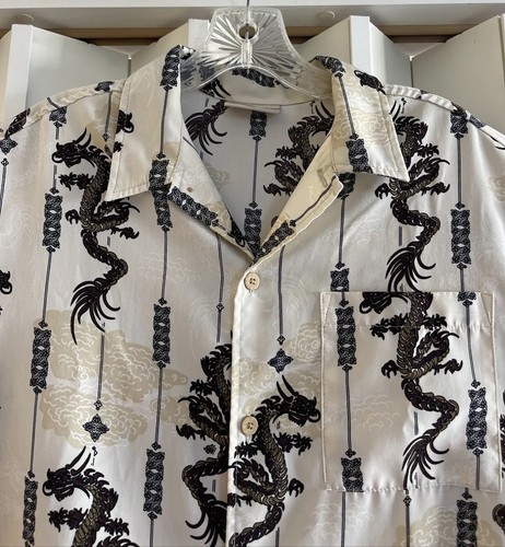 XG Island Tropics Brown Dragon Hawaiian Shirt~S~Mint - 第 2/6 張圖片