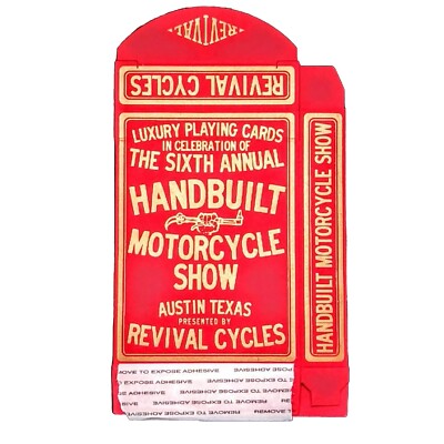 Limited Ed. Handbuilt Motorcycle Show Revival Cycles Kings Wild Flat Tuck Box