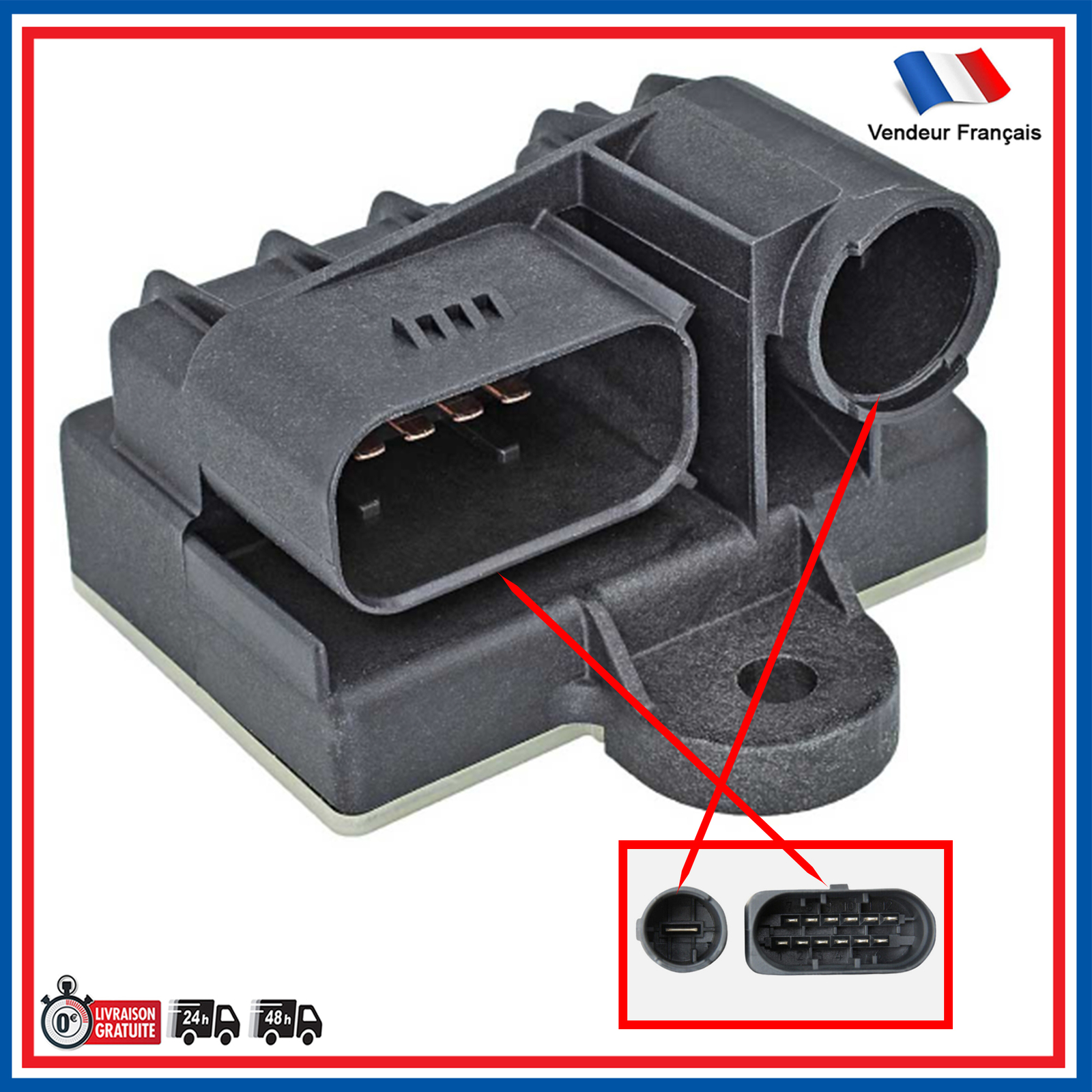 Relais de préchauffage A6519001300 Mercedes Vito W639 bougie temporisateur CDI