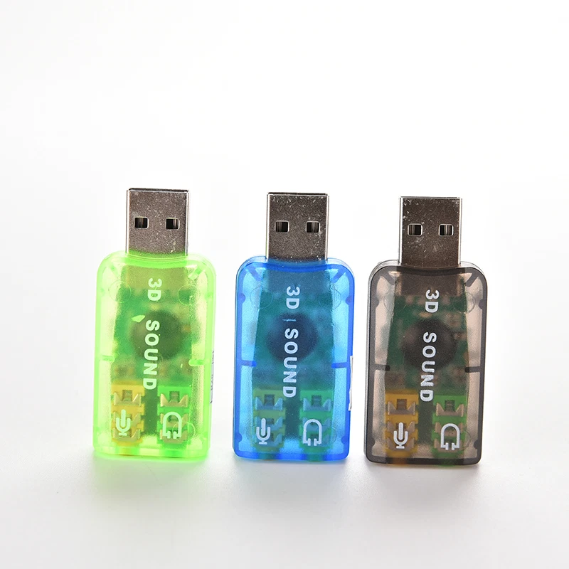 5.1USB to 3.5mm mic headphone Jack Stereo Headset 3D Sound Card Audio Adapter PC - Image 3 of 4