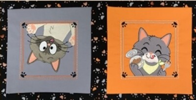 MASCHINENSTICKEREI DESIGNS USB KRAZY KITTY EXPRESSIONS QUILT KOLLEKTION 5X7 KATZE