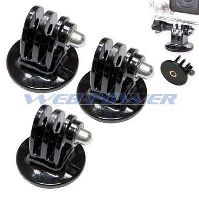 MaximalPower 3-PC Monopod Tripod Mount Adap for GoPro HD Hero 2 3 3+ 4  5 6 7 8