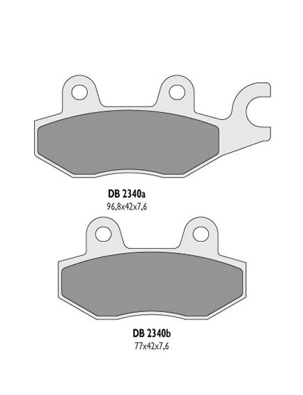 Plaquettes de frein avant KH165 pour les trajets urbains et balades moto