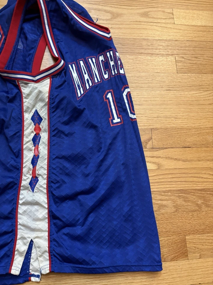 Camiseta deportiva de baloncesto de colección de los años 80/90 marca Rawlings Manchester Indiana #10 talla grande Foto 4 de 4