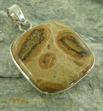 Poppy Jasper 925 Sterling Silver Necklace Pendant ~794c