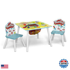 Delta Children- Play Doh Table And 2 Chair Set Includes 10-Pack Of Assorted 1Oz
