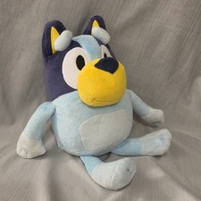 Bluey 12" Talking Plush Stuffed Animal Light Blue Dog Toy   Sound Tested  Worki