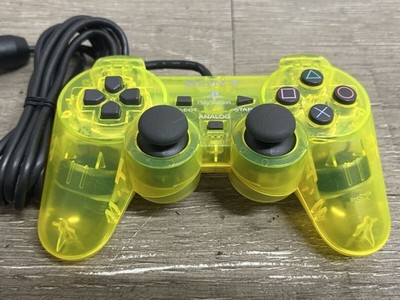Lemon Yellow Playstation 2 DualShock 2 Controller SCPH-10010Y PS2 Authentic OEM