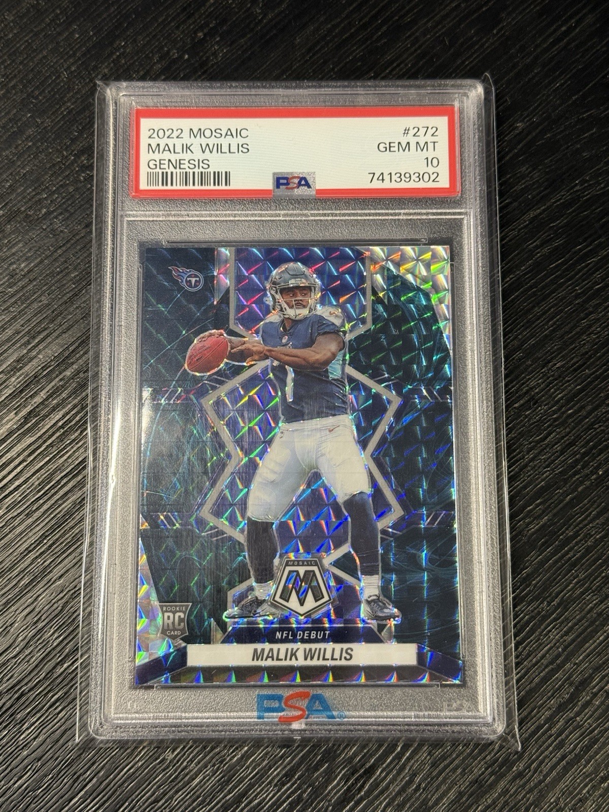 2022 Panini Mosaic Malik Willis Genesis #272 Rookie RC PSA 10