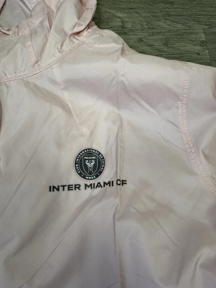 Cortavientos para mujer Columbia rosa/gris Inter Miami CF Flash Forward Team nueva con etiquetas XL Foto 3 de 4