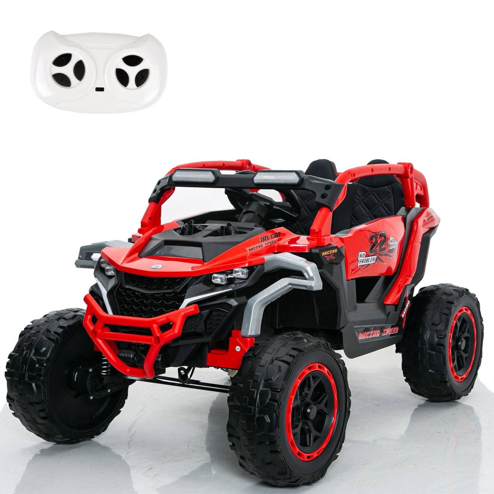 12V Kids Electric Car Ride on UTV Battery Power Wheels with Remote Control, Red