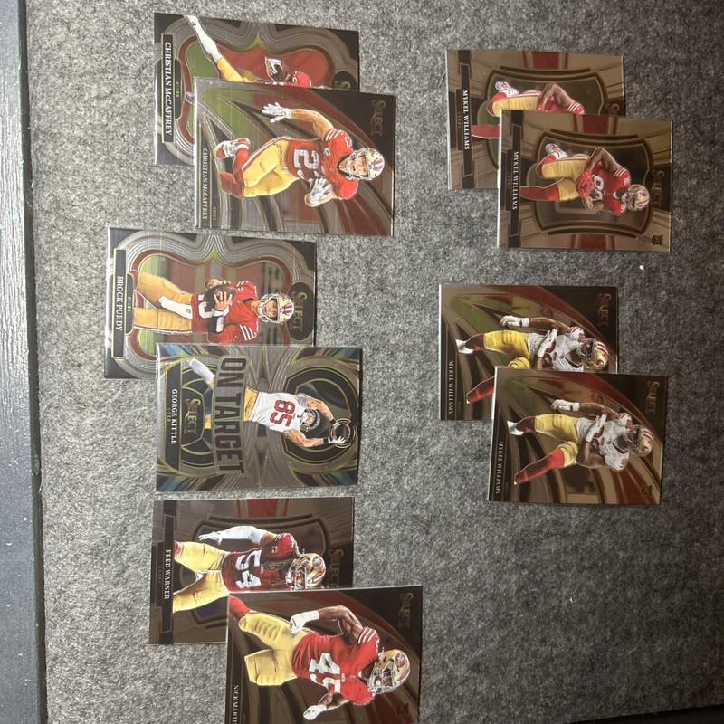 2025 NFL Select 49ers LOT Of 10