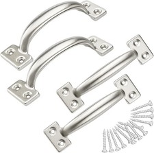 6 Inch Gate Handle Outdoor 304 Stainless Steel Door Pull Handle Rustproof