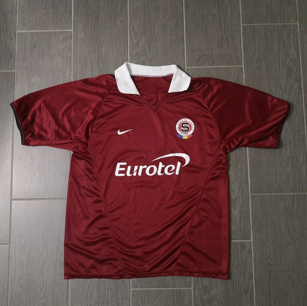 Vintage Retro 2003/04 Sparta Prag Praha Trikot Größe: L Fußball Streatwear Nike