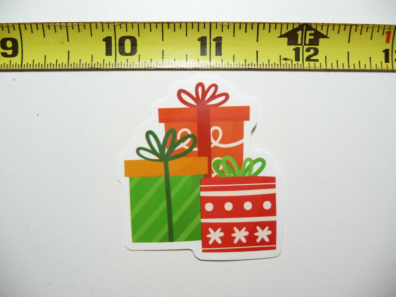 Christmas Sticker Decal with Cute Winter Holiday Christian Design