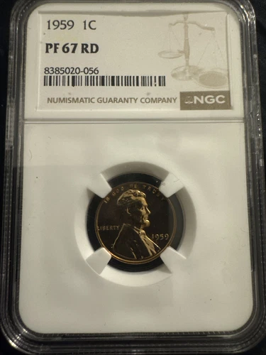 1959 Proof Lincoln Memorial Cent 1c NGC PF67RD Red