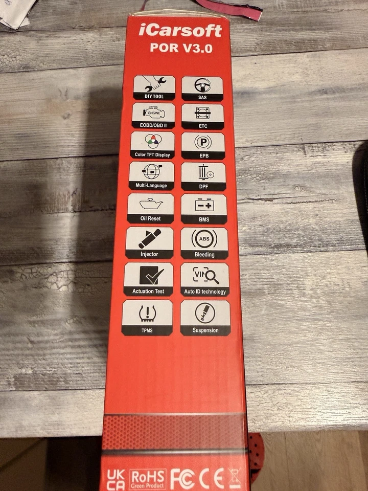 iCarsoft POR V3.0 für Porsche Diagnose Scanner OBD 2 Diagnosegerät Öl Service - Bild 2 von 4