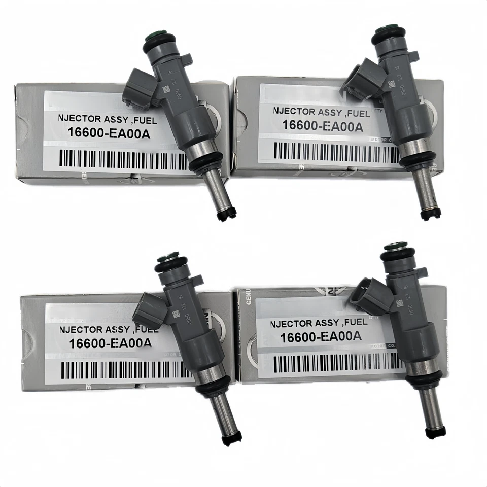 Juego de 4 inyectores de combustible 16600EA00A para Nissan Frontier 2,5 L-L4 2005-2019 OEM Foto 2 de 4