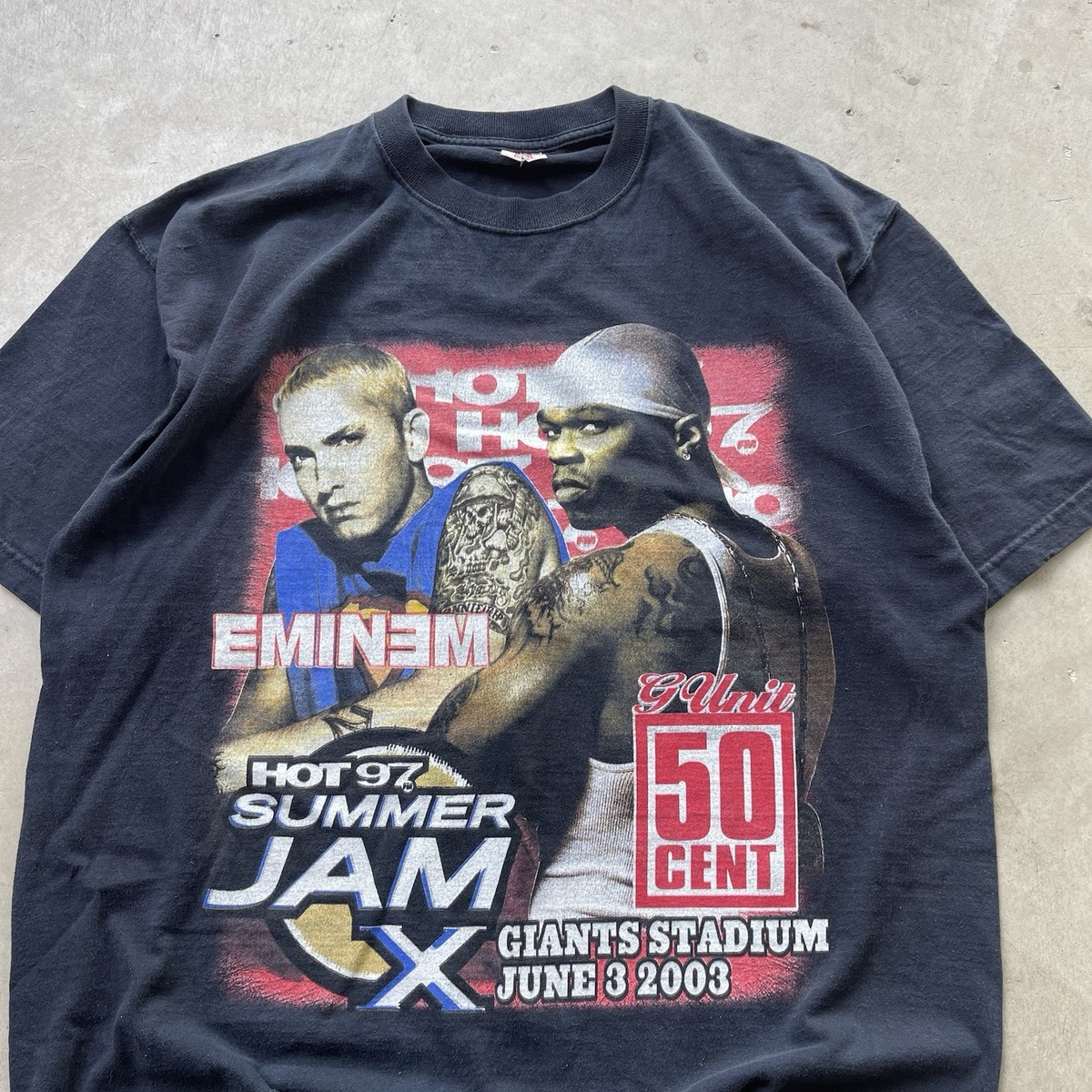 VTG HOT97 2003 Summer Jam t-shirt XL y2k 93.7 Eminem 50 Cent Nas