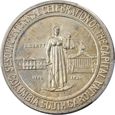 1936-S Columbia Commem Half Dollar CAC Sticker PCGS MS66 Great Eye Appeal