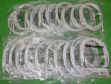 CAT 5E ETHERNET PATCH CABLE WHITE 7 FOOT RJ45  NEW   LOT OF 20