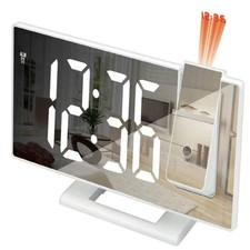 Image of Projection Alarm Clock Projector Mirror Clock Display Temperature Snooze Clocks